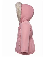 Rokka&Rolla Baby Girls Puffer Jacket with Sherpa Fleece Lining 6-24M