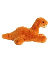 Aurora Medium Brontosaurus Flopsie Adorable Plush Toy Orange 12"