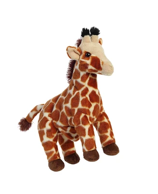 Aurora Medium Giraffe Hand Puppet Interactive Plush Toy Brown 12"