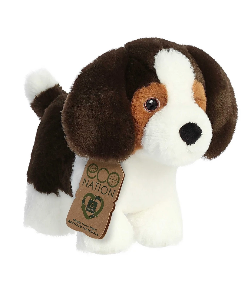 Aurora Small Beagle Eco Nation Eco-Friendly Plush Toy White 8"