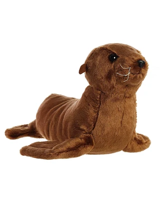 Aurora Large Sea Lion Destination Nation Adventurous Plush Toy Brown 13"