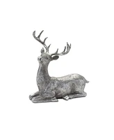 Slickblue Silver Deer Statue (Set of 2)