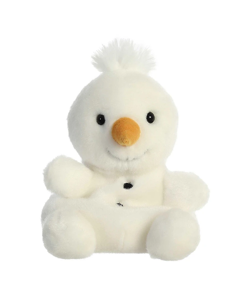 Aurora Mini Froyo Snowman Palm Pals Adorable Plush Toy White 5"