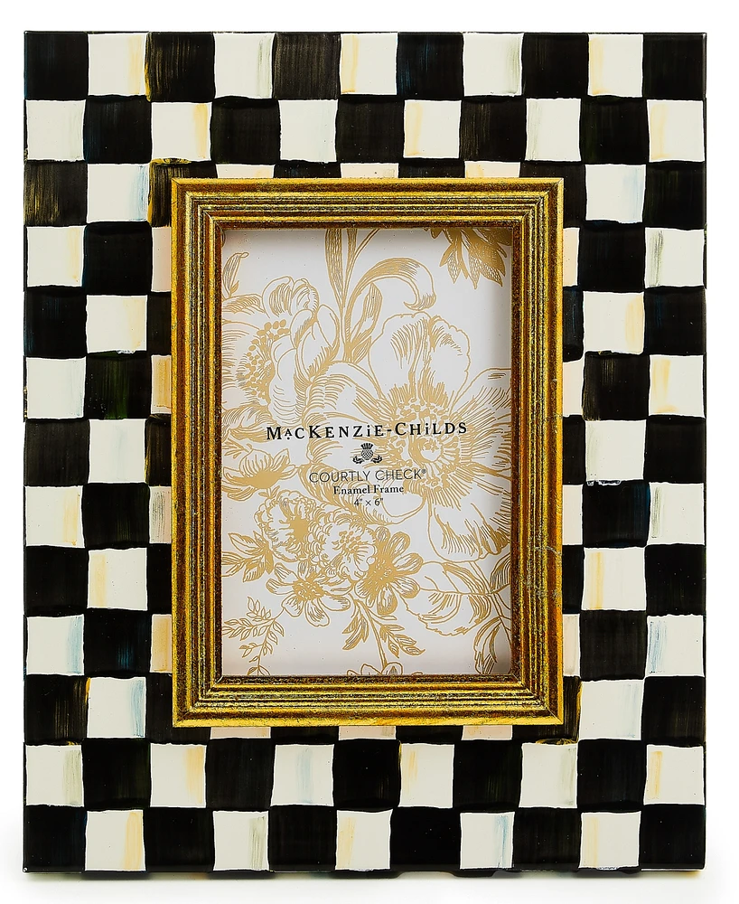 Mackenzie-Childs Courtly Check 4" x 6" Picture Frame