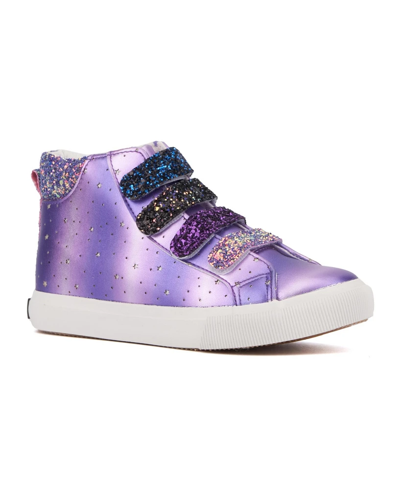 Olivia Miller Little Girls Rain Bow High Top Sneakers