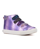 Olivia Miller Little Girls Rain Bow High Top Sneakers