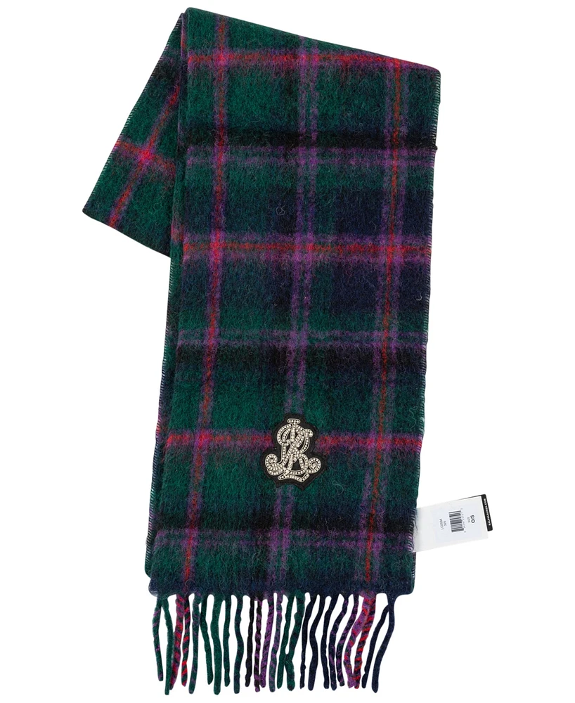 Lauren Ralph Lauren Brushed Lofty Scarf with Crystal Patch