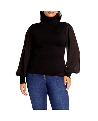 City Chic Plus Tahlia Sweater Top