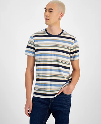 Sun + Stone Men's Striped T-Shirt, Created for Macy's