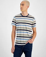 Sun + Stone Men's Striped T-Shirt, Created for Macy's