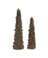 Slickblue Pine Cone Holiday Tree Decor (Set of 2)