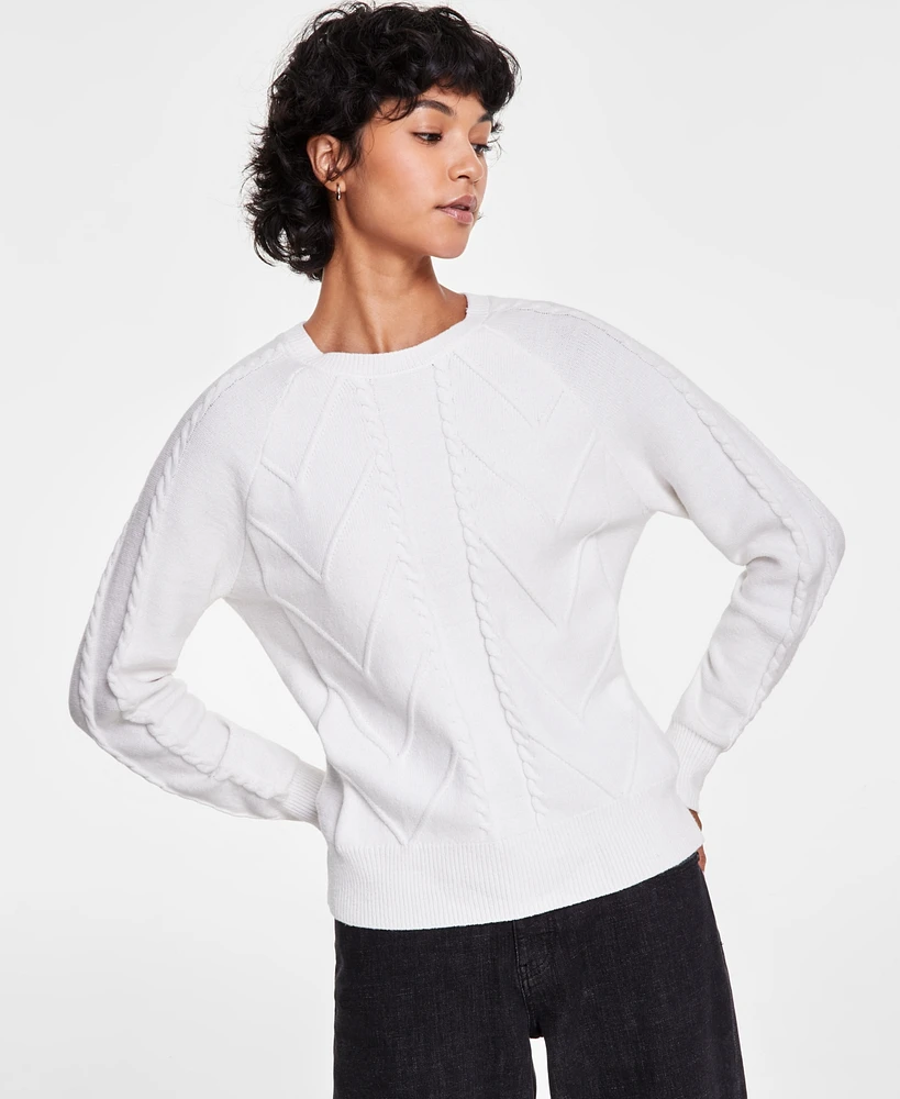 Liverpool Los Angeles Women's Crewneck Raglan-Sleeve Sweater