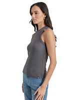 Dkny Jeans Women's Cutaway Crewneck Tank