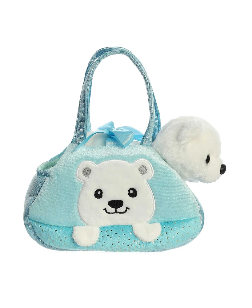 Aurora Small Peek-a-Boo Polar Bear Fancy Pals Fashionable Plush Toy Multicolor 7"