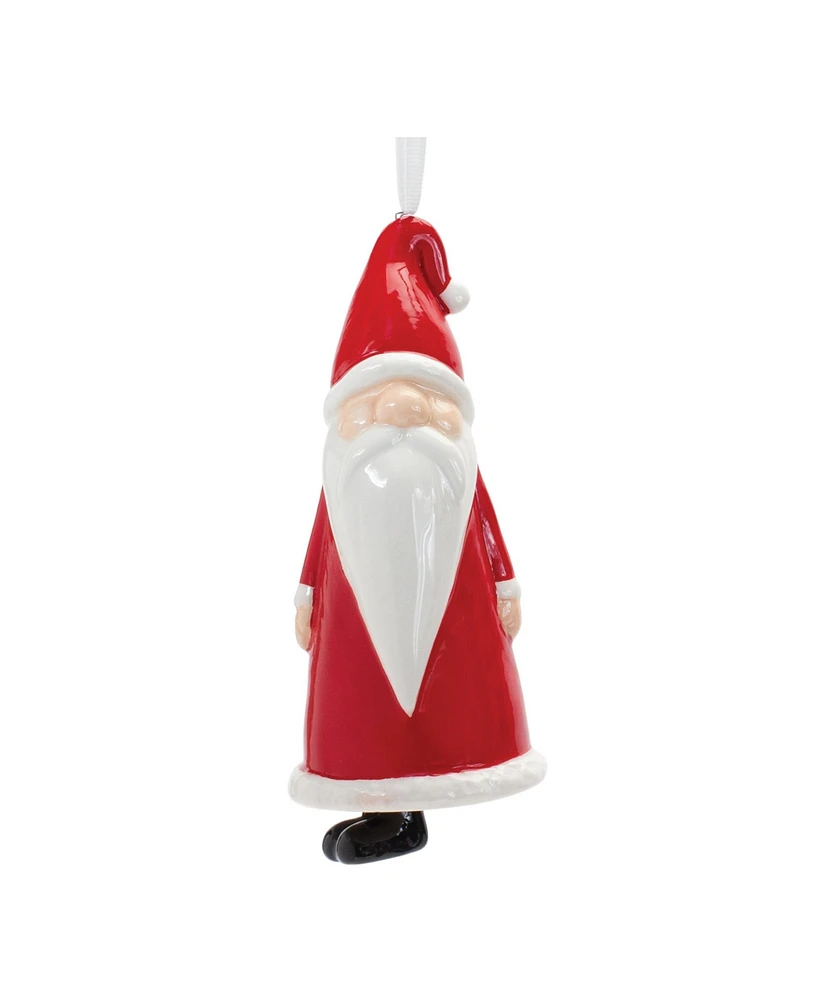 Slickblue Ceramic Santa Bell Ornament (Set of 12)