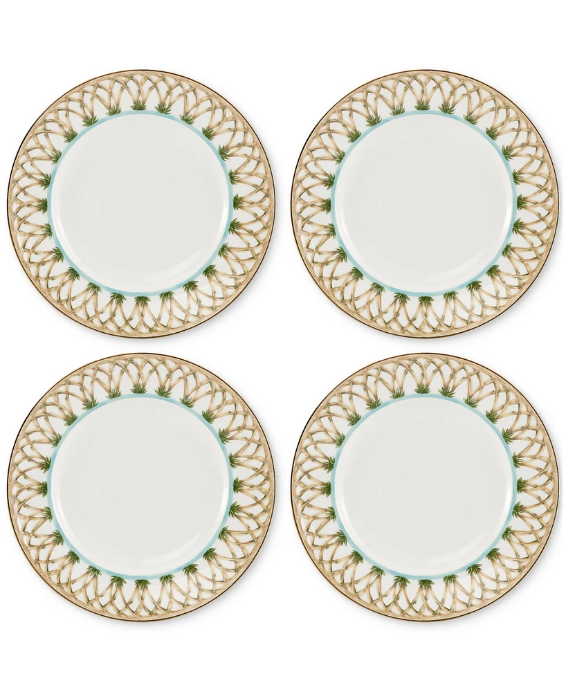 Lenox British Colonial Bamboo Accent Plates, Set of 4