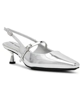 Anne Klein Women's Tyra Mary Jane Slingback Kitten Heel Pumps