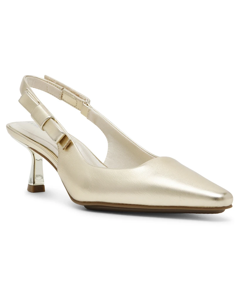 Anne Klein Women's Carmel Slingback Kitten Heel Pumps