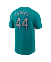 Nike Men's Julio Rodriguez Aqua Seattle Mariners Fuse Name Number T-Shirt