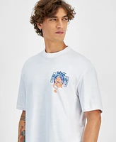 Guess Men's Tokyo Stamp Graphic T-Shirt