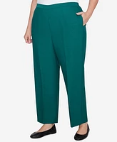 Alfred Dunner Plus Emerald Isle Classic Medium Length Pant