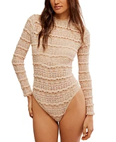 Free People Women's Angelina Mock Neck Bodysuit