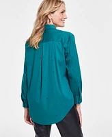 I.n.c. International Concepts Women's Embellished Blouse, Created for Macy's