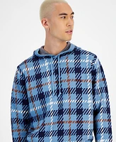 Sun + Stone Men's Hooded Plaid Sweater, Created for Macy's