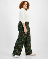 Grayson Threads, The Label Trendy Plus Size Camo-Print Cargo Pants