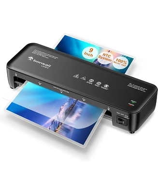 Bonsaii Laminator, 9 Inch Thermal Laminator Machine with Never Jam Technology for Doc/Posters/Photo, Personal Laminating Machine Simple Convenient for