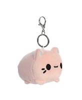 Aurora Mini Strawberry Meowchi Keychain Tasty Peach Enchanting Plush Toy Pink 3.5"