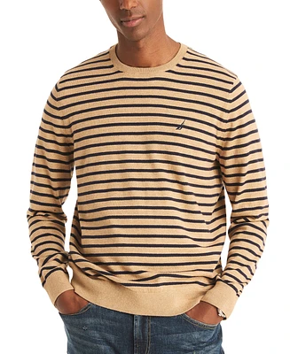 Nautica Men's Navtech Classic-Fit Stripe Crewneck Sweater