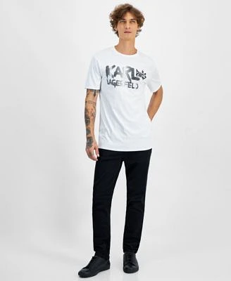 Karl Lagerfeld Paris Mens Logo T Shirt Slim Fit Jeans