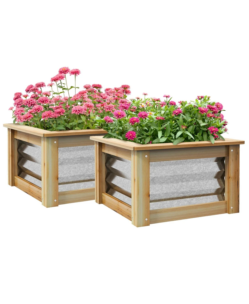 Simplie Fun Versatile Outdoor Garden Planters Raised Beds for Any Space