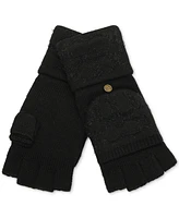 Coach Signature C Metallic Knit Pop Top Gloves