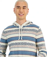 Sun + Stone Men's Benji Striped Pullover Hoodie Sweater, Created for Macy's