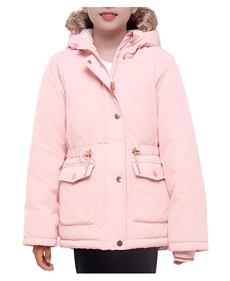 Rokka&Rolla Girls Sherpa Fleece Lined Parka Coat 4-18