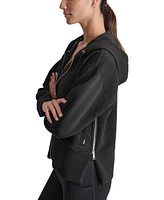 Dkny Women's Tech Ottoman Full-Zip Hoodie