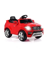 Slickblue 6V Mercedes Benz Kids Ride on Car with MP3+Rc-Red