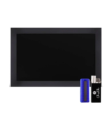 Hbcy Creations Wall Mounted Magnetic Chalkboard with Wooden Frame