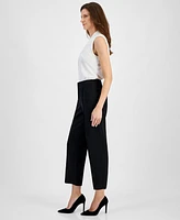 Kasper Women's Mid-Rise Straight-Leg Pants