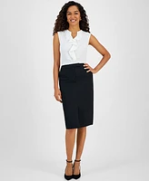 Kasper Women's Zip-Front Pencil Skirt