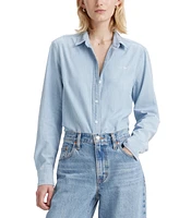 Levi's The Classic Cotton Box-Pleat-Back Long-Sleeve Shirt