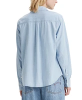 Levi's The Classic Cotton Box-Pleat-Back Long-Sleeve Shirt