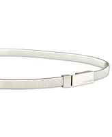 Calvin Klein Skinny Stretch Chain Plaque Buckle Belt