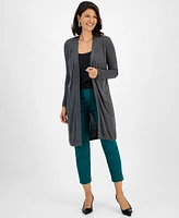 I.n.c. International Concepts Women's Ribbed Cardigan, Created for Macy's