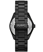 Michael Kors Men's Maritime Three-Hand Black Stainless Steel Watch 42mm