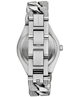 Michael Kors Women's Lennox Three-Hand Stainless Steel Watch 37mm - Silver