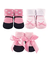 Luvable Friends Baby Girls Socks Giftset, Pink, 0-9 Months