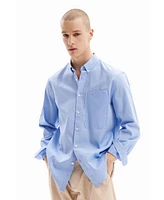 Desigual Men's Patchwork poplin shirt